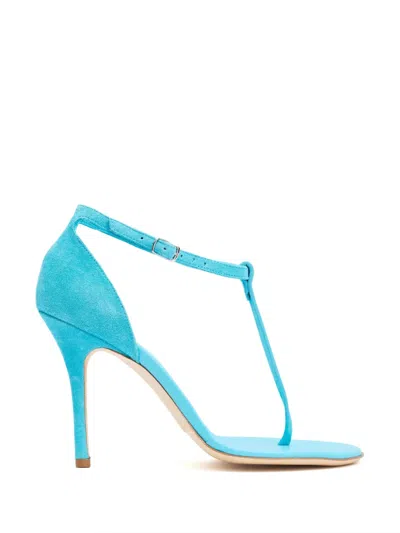 Christopher Esber Billi T-bar Heeled Sandals In Blue