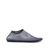 Christopher Esber Mesh Embellished Minette Ballet Flats In Blue
