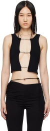 Christopher Esber Lattice-strap Detail Vest In Black