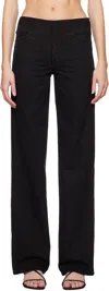 Christopher Esber Black Deconstruct Jeans In Black