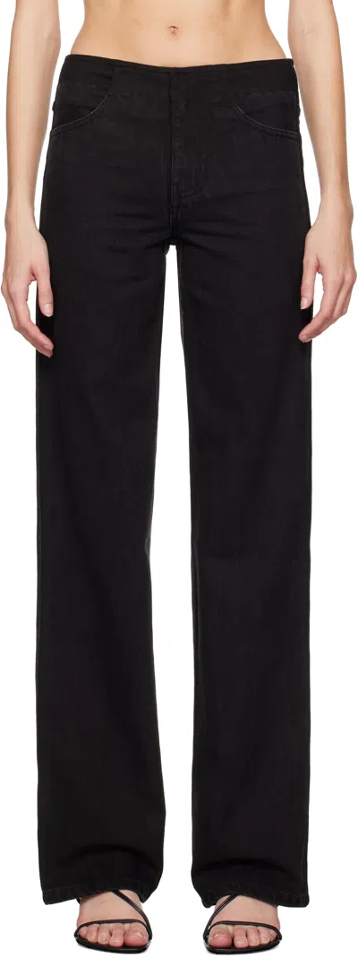 Christopher Esber Black Deconstruct Jeans