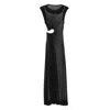 Christopher Esber Embellished Cutout Layered Stretch-jersey Maxi Dress In Black