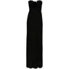 Christopher Esber Arced Palm Strapless Dress In Black