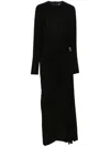 Christopher Esber Helix Side-slit Maxi Dress In Black