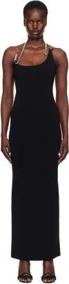 Christopher Esber Black Levitate Knit Maxi Dress In Black