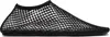 Christopher Esber Minette Crystal Mesh Ballet Flats In Black Nylon In Black