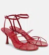 Christopher Esber Blaze Leather Sandals In Red