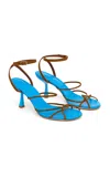 Christopher Esber Blaze Suede Sandals In Blue