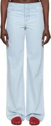 Christopher Esber Blue Deconstruct Jeans In Vapour