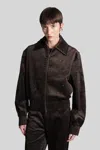 Christopher Esber Flight Corduroy Bomber Jacket In Brown