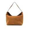 Christopher Esber Suede Top-handle Tote Bag In Brown