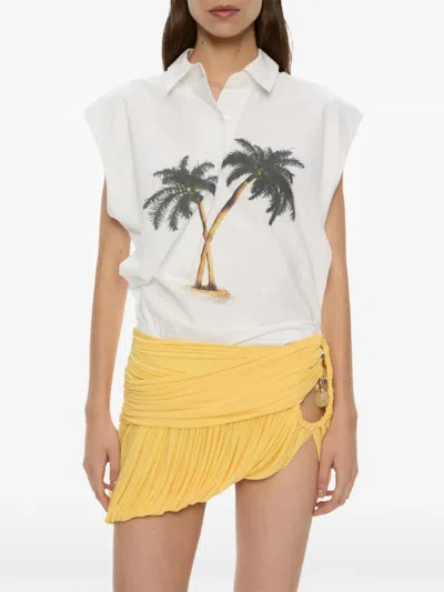 Christopher Esber Bubble Mini Skirt In White