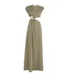Christopher Esber Buckle-detail Maxi Dress In Green