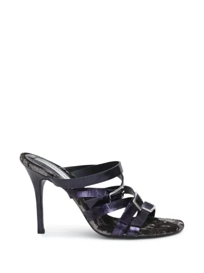 Christopher Esber Buckled Strappy Sandals In Purple