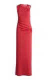 Christopher Esber Callisto Trinity Embellished Jersey Maxi Dress In Red