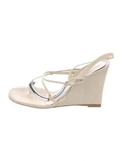 Pre-owned Christopher Esber Canvas Sandals In Neutrals