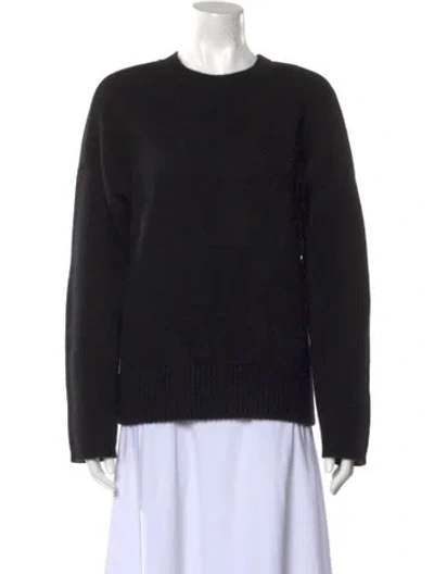 Pre-owned Christopher Esber Cashmere Crew Neck Sweater In Black