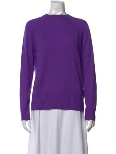 Pre-owned Christopher Esber Cashmere Crew Neck Sweater In Purple