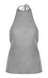 Christopher Esber Cashmere Halter Tank Top In Grey