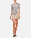 CHRISTOPHER ESBER CASHMERE HELIX OPEN TWIST DRAPED T-SHIRT