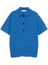 Christopher Esber Cashmere Polo Jumper In Blue