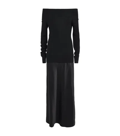 Christopher Esber Cashmere-silk Sweater Maxi Dress In Black