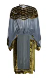 Christopher Esber Castanet Broken Border Apron Dress In Multi