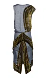 Christopher Esber Castanet Broken Border Dress In Multi