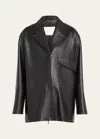 Christopher Esber Charli Leather Jacket In Black