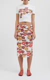 Christopher Esber Chatter Layered Stretch-cotton T-shirt In Print