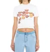 Christopher Esber Chatter Sheer Overlay Baby Tee In White In White