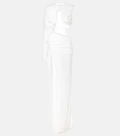 Christopher Esber Chicane Cutout Maxi Dress In White | ModeSens