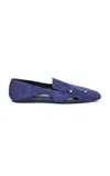 Christopher Esber Chisel Suede Loafers In Blue