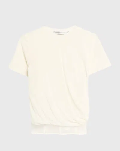 CHRISTOPHER ESBER COILED JERSEY CORSET TEE