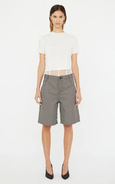 Christopher Esber Coiled Jersey Corseted Top In White