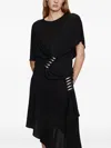 Christopher Esber Coiled Jersey Tee Metal T-shirt In Black
