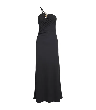 Christopher Esber Concave Stone Cami Maxi Dress In Black