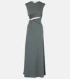 Christopher Esber Concave Stone Tank Dress In Grey