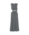 Christopher Esber Concave Stone Tank Dress In Gray