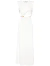 Christopher Esber Concave Stone Maxi Dress In White