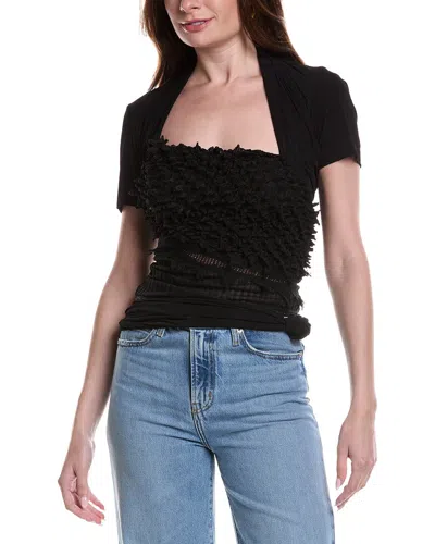 Christopher Esber Contort Shibari Jersey T-shirt Dress In Black
