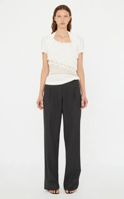 Christopher Esber Contort Shibori Jersey Top In White
