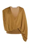 Christopher Esber Contour Suede Swaddled Jersey Top