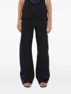 Christopher Esber Contrast-panel Trousers In Black