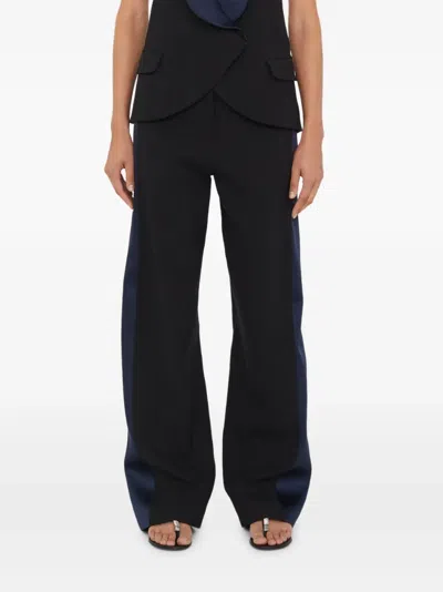 Christopher Esber Contrast-panel Trousers In Black