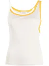 Christopher Esber Contrasting-trim Sleeveless Top In Neutrals