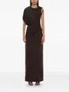 Christopher Esber Corduroy Maxi Skirt In Brown