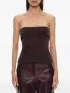 Christopher Esber Corduroy Sculptured Bustier In Brown