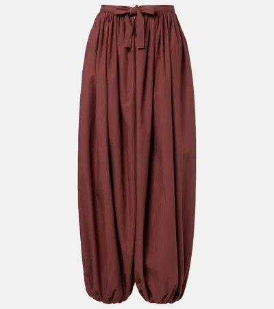 Christopher Esber Cotton Balloon Pants In Red