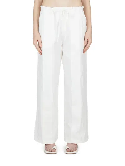 Christopher Esber Cotton Wide-leg Trousers In White